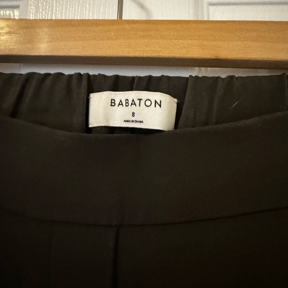 Babaton pull on crepe trousers (size 8) in dark olive - Picture 5 of 5